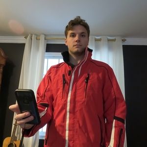 Voelkl Mens Red Ski Jacket - M ens Large
